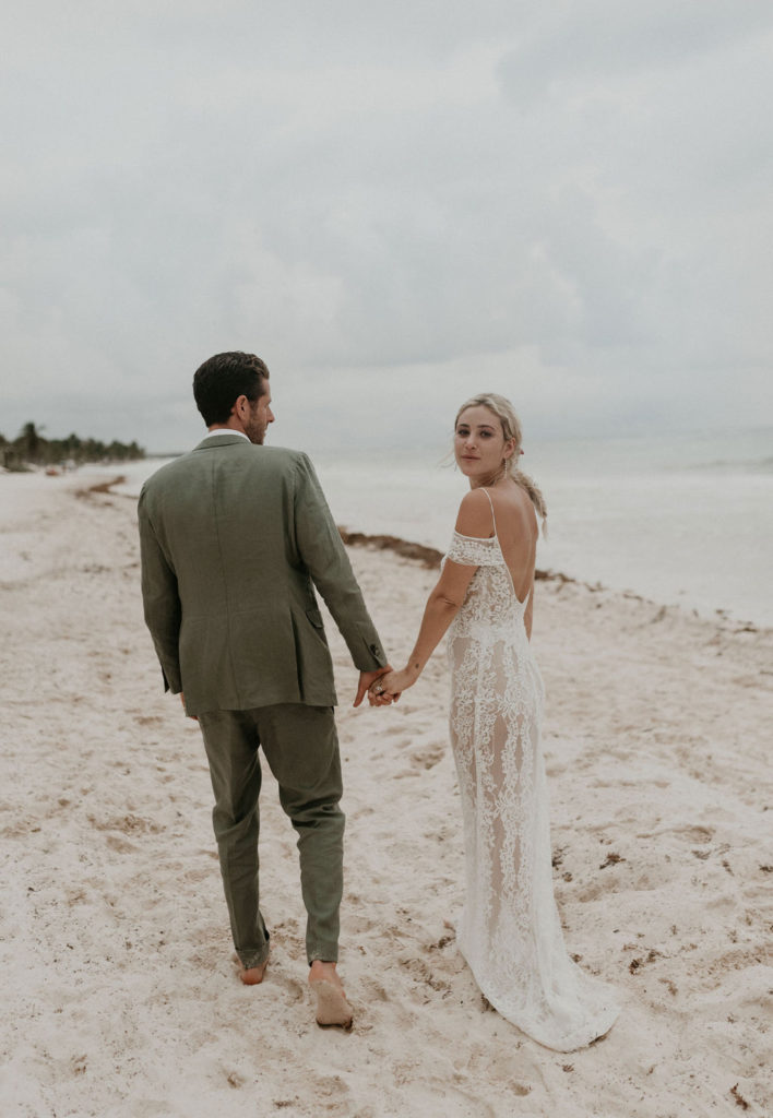 wedding day portraits | Jungle-Disco Tulum Wedding by Feather and North photography