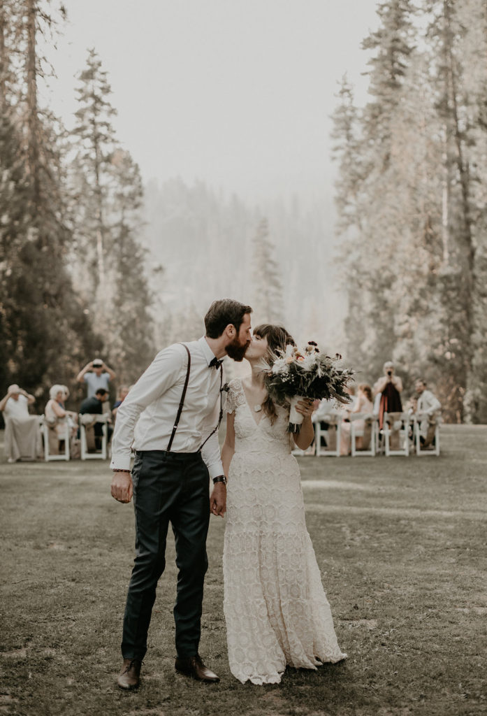 Intimate, Yosemite Wedding + Glacier Point Sunrise