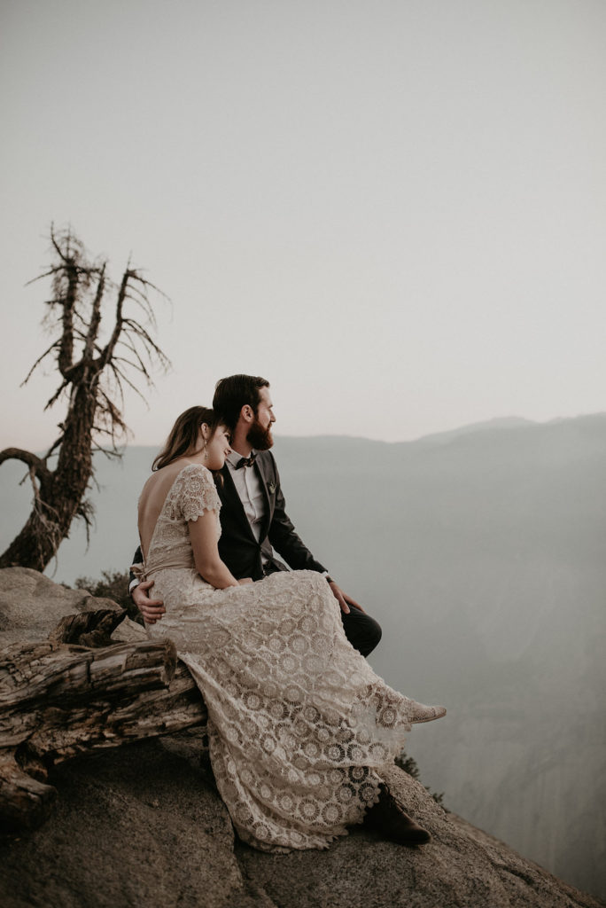 Intimate, Yosemite Wedding + Glacier Point Sunrise